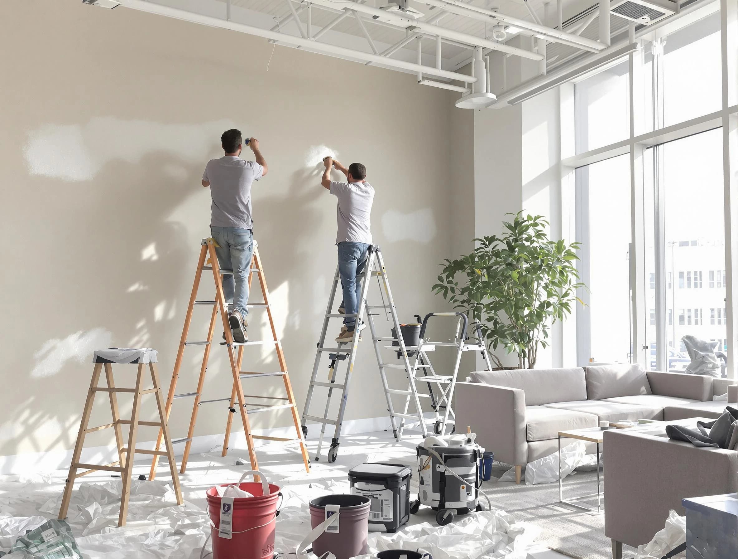 Macedonia House Painters delivering commercial painting services in Macedonia, OH