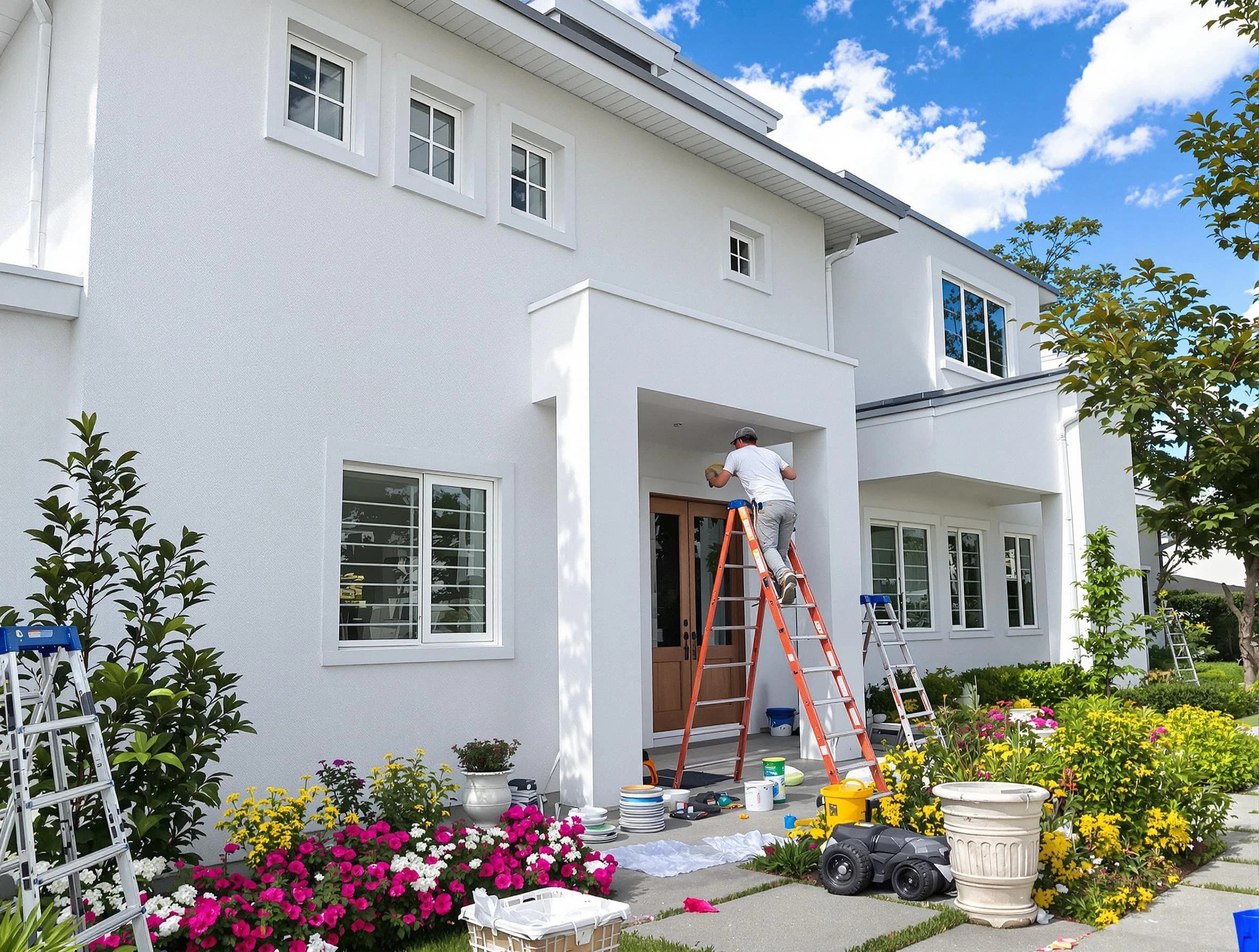 Macedonia House Painters team delivering a fresh exterior coat in Macedonia, OH